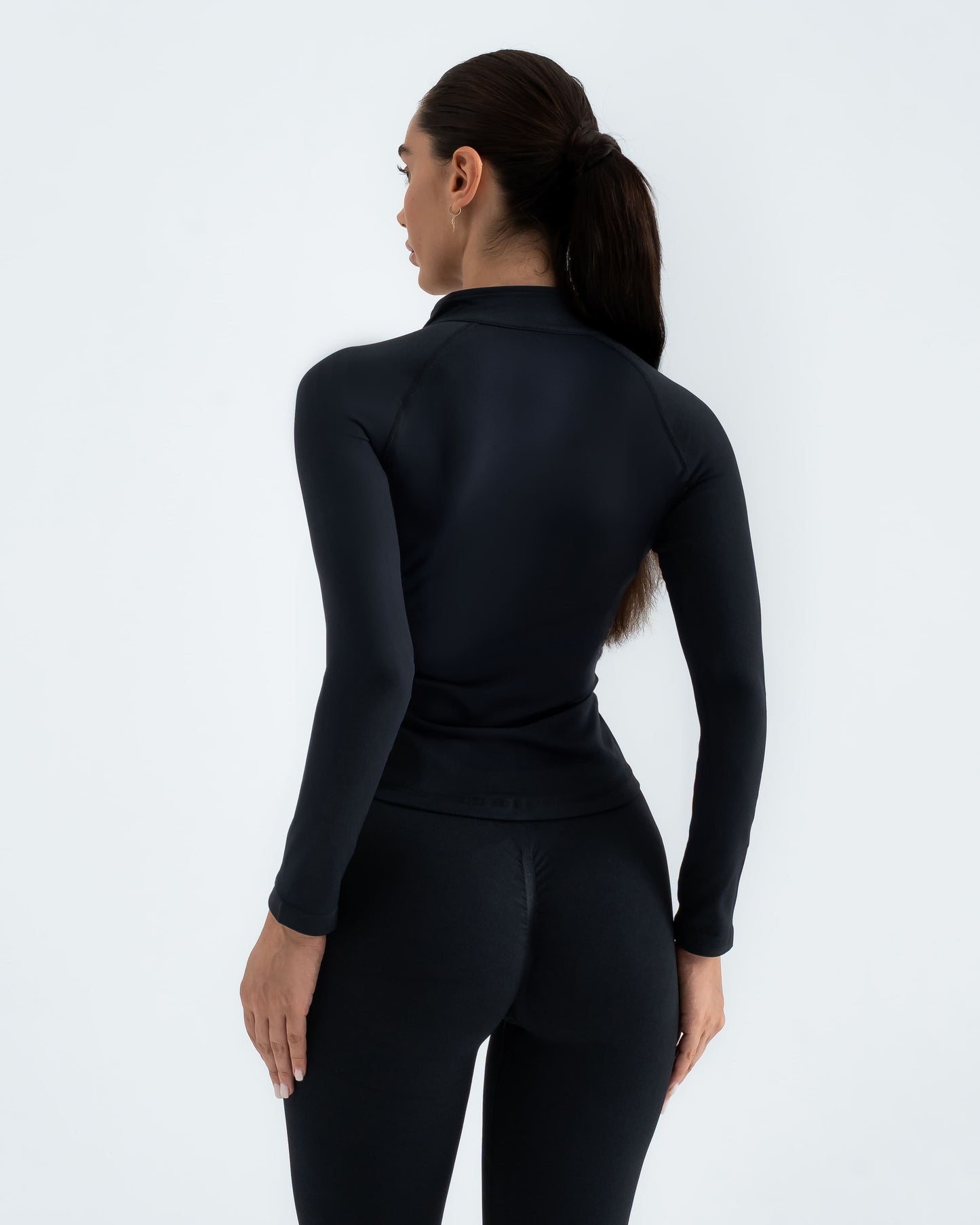 Sculpt-V Zip-Up Jacket "Obsidian Black"