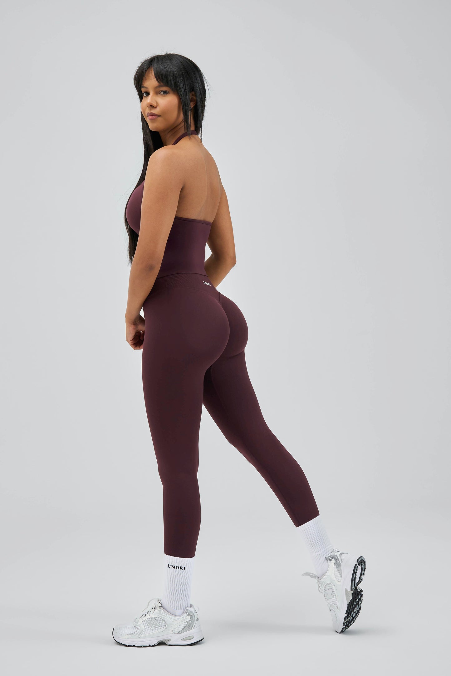 Sculpt V2-Aubergine Brown Scrunch Leggings