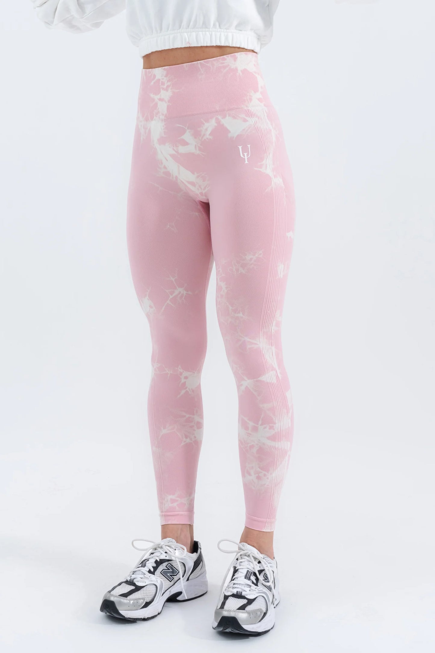 Tie Dye Scrunch Leggings Pink Pattern