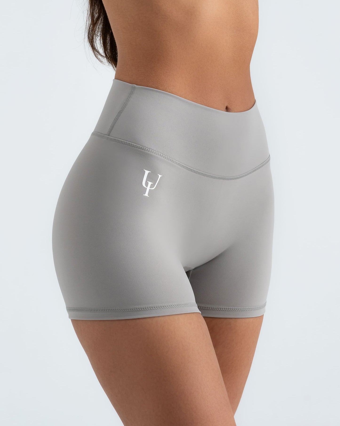 Velvet Scrunch Shorts "Clouded Grey"