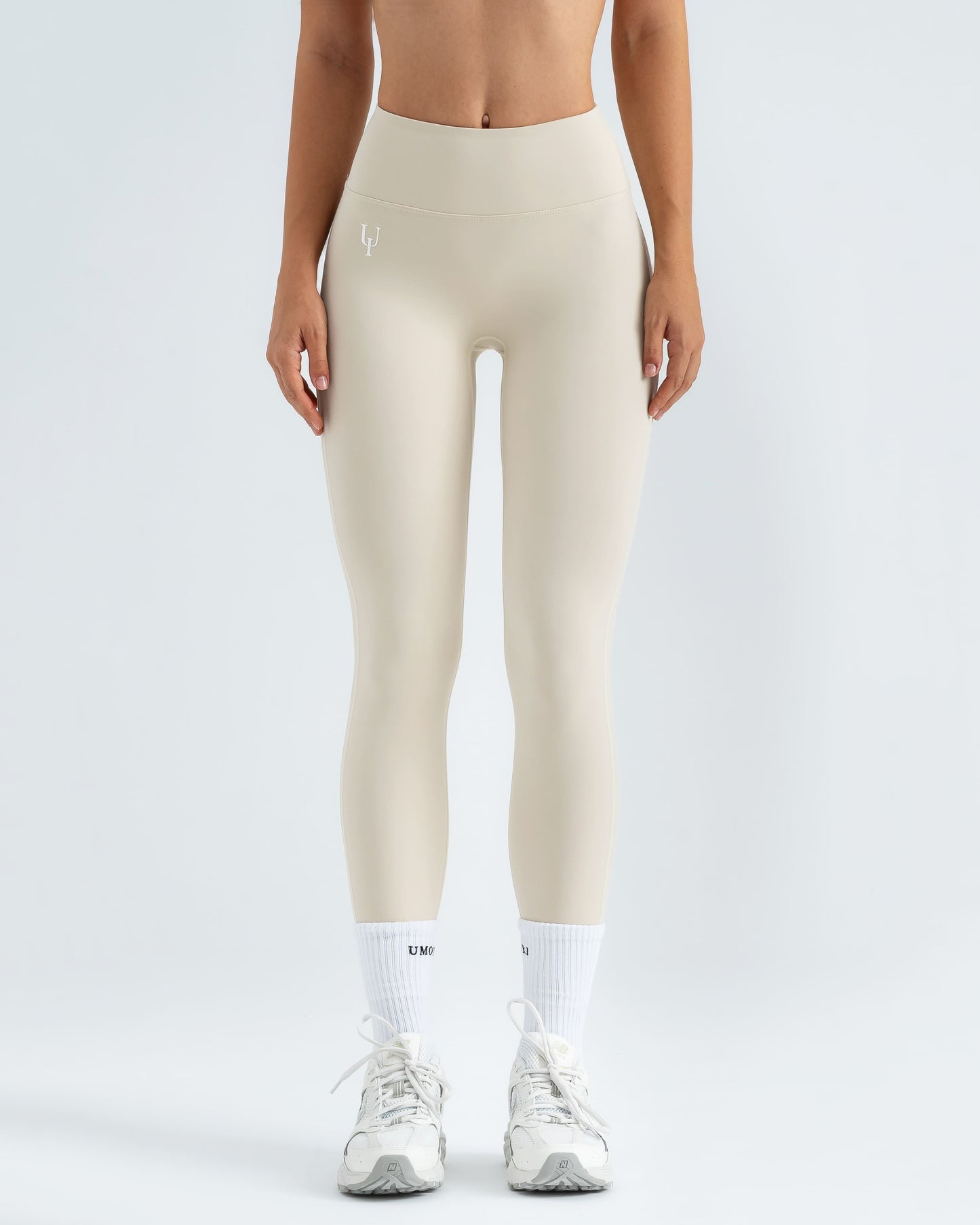 Velvet Scrunch Leggings "Vanilla Cream"