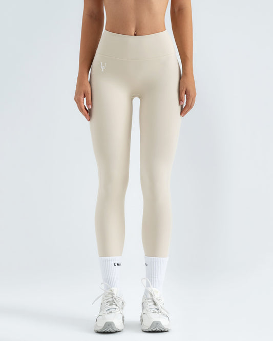 Velvet Scrunch Leggings "Vanilla Cream"