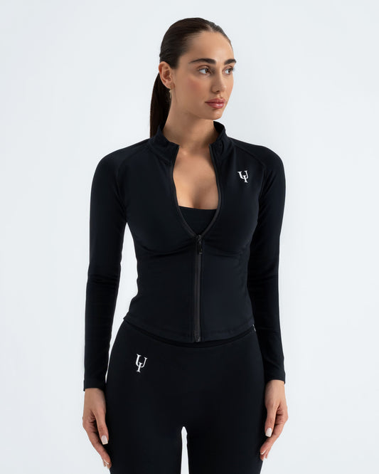 Sculpt-V Zip-Up Jacket "Obsidian Black"