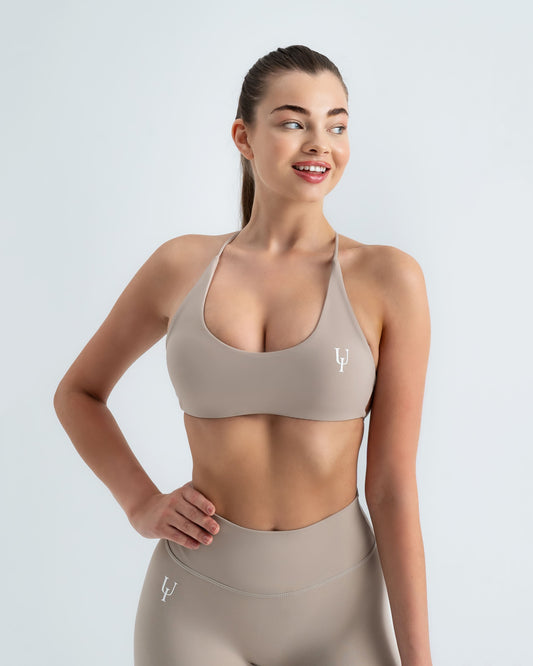 Velvet Bra "Stone Beige"