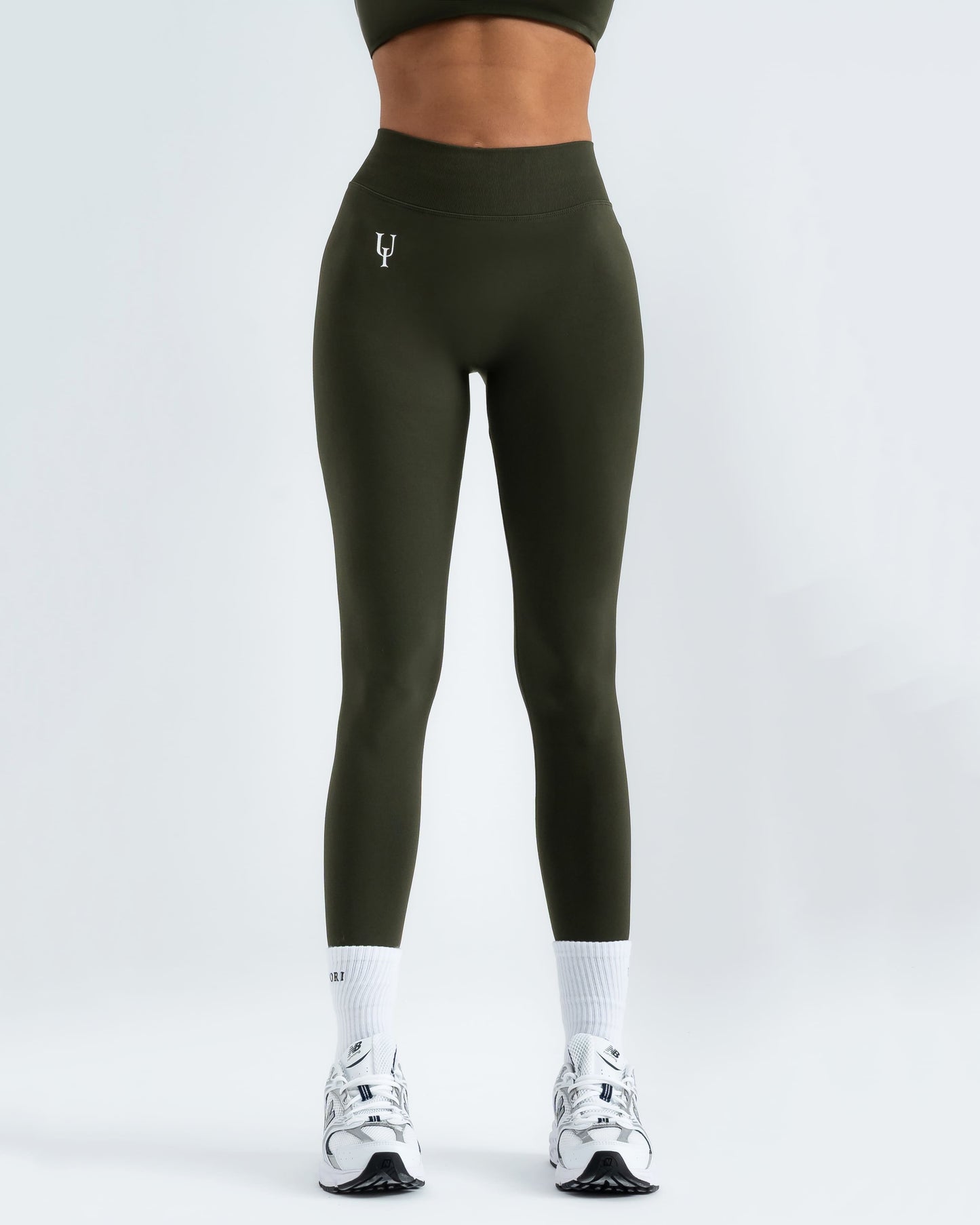 Sculpt-V Scrunch Leggings "Olive Green"