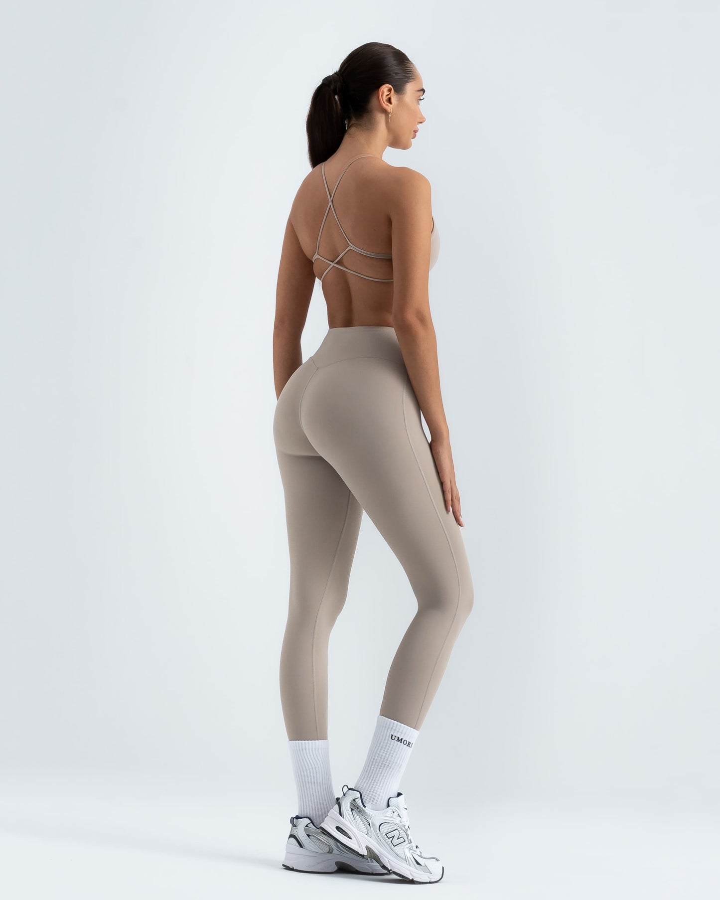 VELVET Scrunch Leggings "Stone Beige"