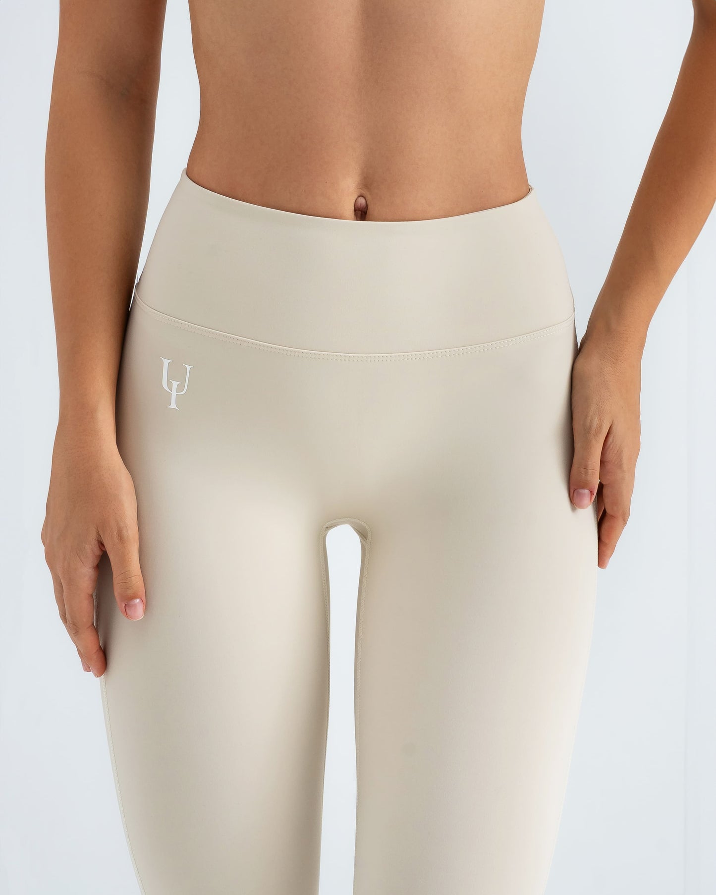 Velvet Scrunch Leggings "Vanilla Cream"