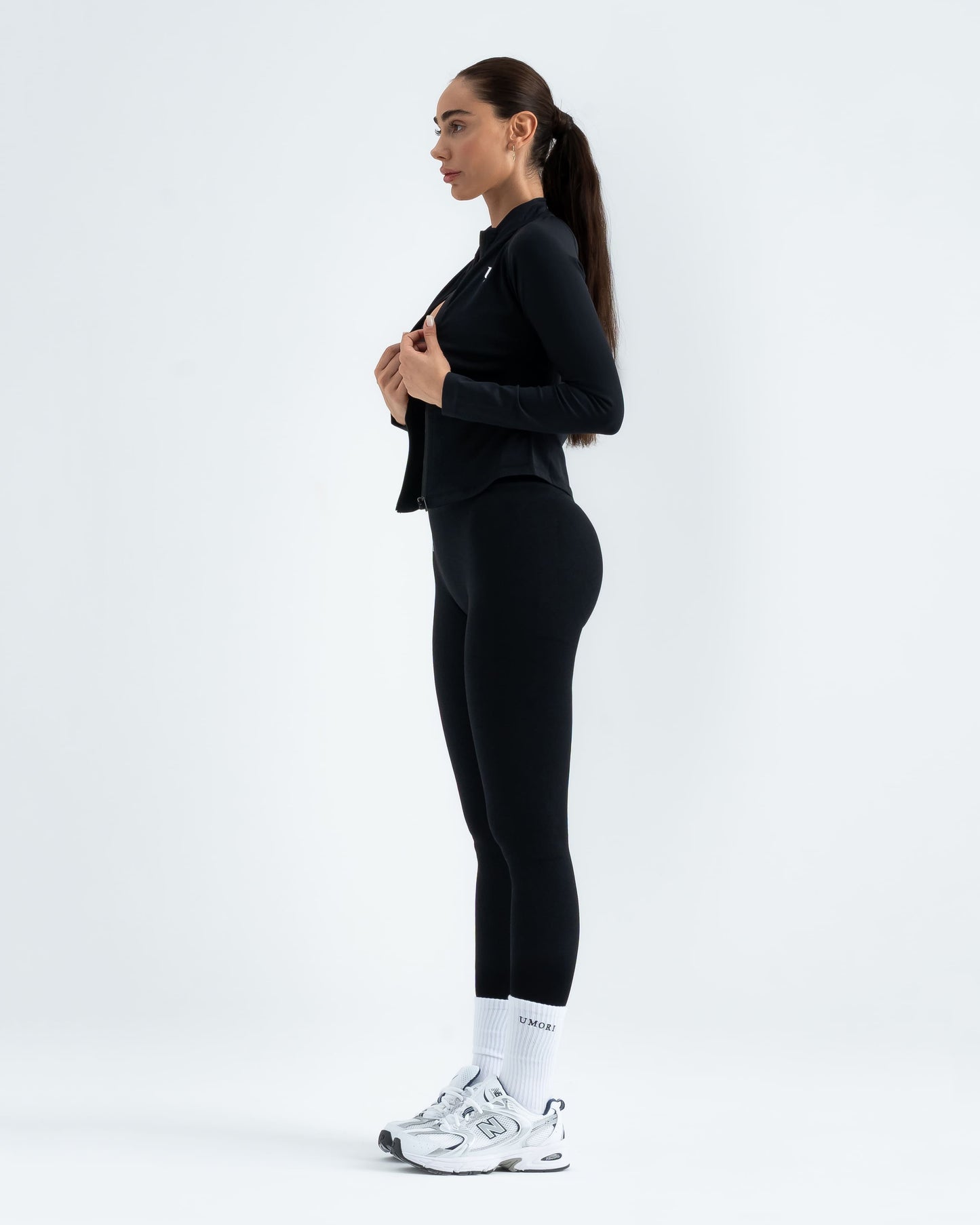 Sculpt-V Zip-Up Jacket "Obsidian Black"