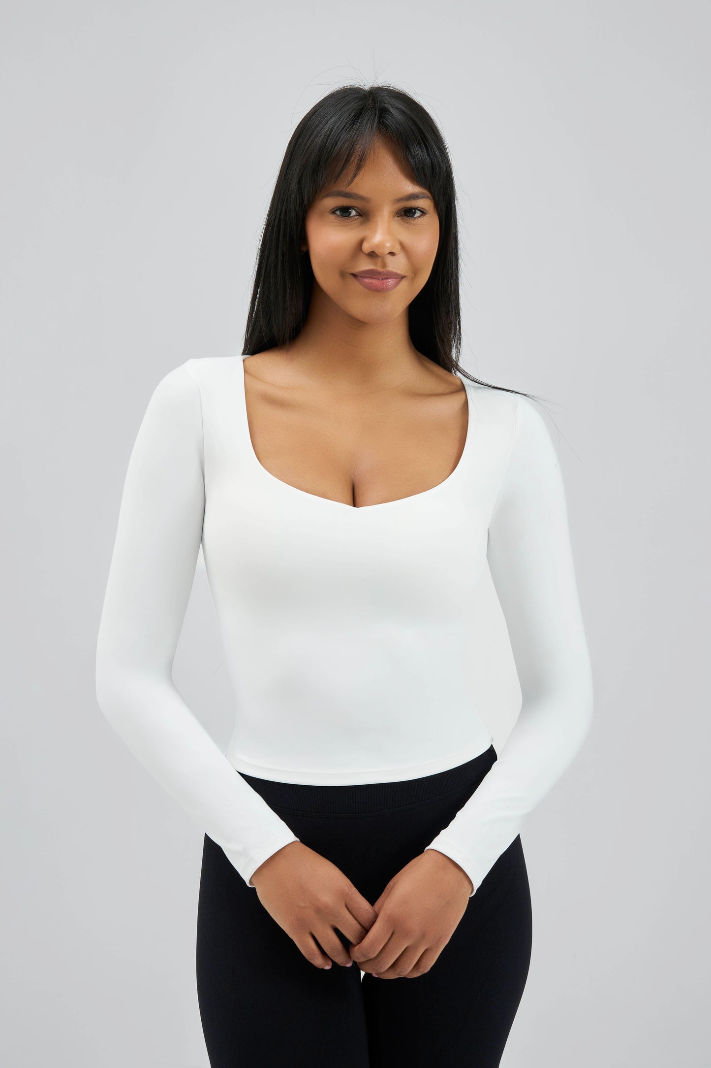 Galactic Aura Second Skin Cloud Dancer Long Sleeve